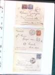 1876-1898 Belle collection en 4 classeurs de lettres