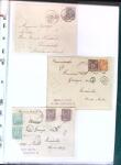 1876-1898 Belle collection en 4 classeurs de lettres