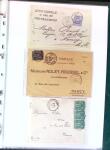 1876-1898 Belle collection en 4 classeurs de lettres