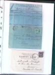 1876-1898 Belle collection en 4 classeurs de lettres