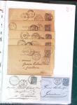 1876-1898 Belle collection en 4 classeurs de lettres
