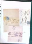 1876-1898 Belle collection en 4 classeurs de lettres