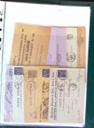 1876-1898 Belle collection en 4 classeurs de lettres
