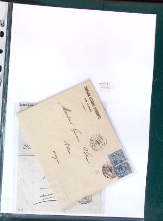 1876-1898 Belle collection en 4 classeurs de lettres