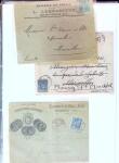1876-1898 Belle collection en 4 classeurs de lettres