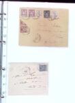1876-1898 Belle collection en 4 classeurs de lettres