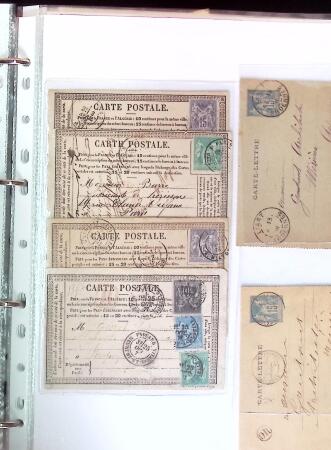 1876-1898 Belle collection en 4 classeurs de lettres