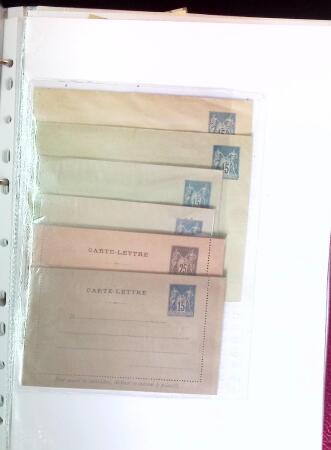1876-1898 Belle collection en 4 classeurs de lettres