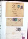 1876-1898 Belle collection en 4 classeurs de lettres