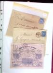 1876-1898 Belle collection en 4 classeurs de lettres