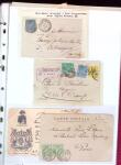 1876-1898 Belle collection en 4 classeurs de lettres