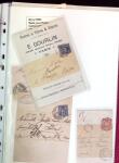 1876-1898 Belle collection en 4 classeurs de lettres