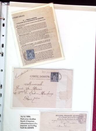 1876-1898 Belle collection en 4 classeurs de lettres