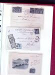 1876-1898 Belle collection en 4 classeurs de lettres
