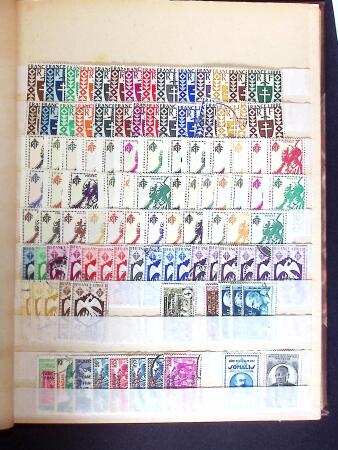 1892-1949 Old-time collection in 8 stock books & miscelleanous,