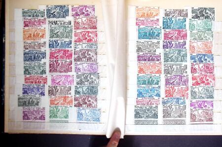 1892-1949 Old-time collection in 8 stock books & miscelleanous,