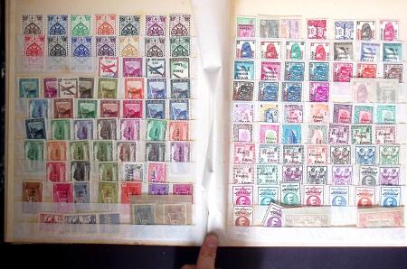 1892-1949 Old-time collection in 8 stock books & miscelleanous,