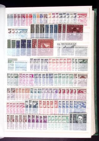 1864-1986, Mint collection of Austria in stockbook,