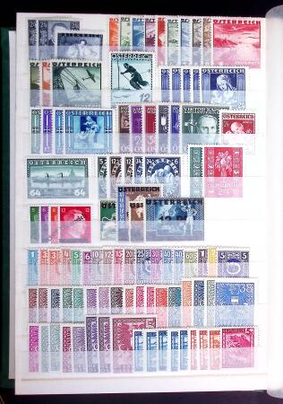 1864-1986, Mint collection of Austria in stockbook,