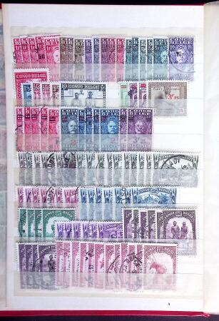 1886-1960, Mint & used selection of Belgian Congo in
