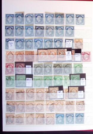 1849-2000, Petit ensemble d'oblitérés en un classeurs,
