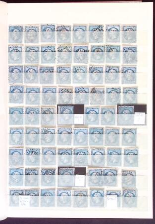 1849-2000, Petit ensemble d'oblitérés en un classeurs,