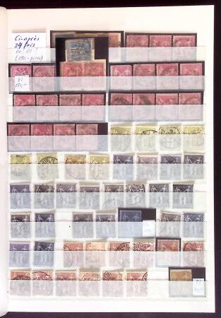1849-2000, Petit ensemble d'oblitérés en un classeurs,