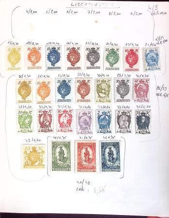 1880-1980, Mint and used all-world collection in six