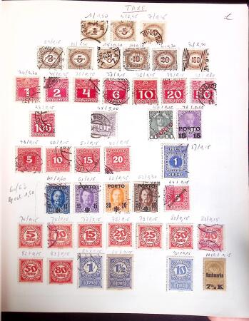 1880-1980, Mint and used all-world collection in six