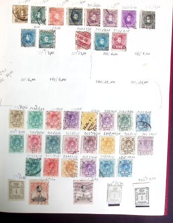 1880-1980, Mint and used all-world collection in six