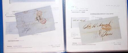 1830-1961, Ensemble de 296 cartes et lettres avec principalement