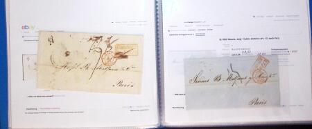 1830-1961, Ensemble de 296 cartes et lettres avec principalement
