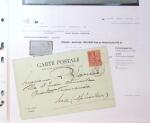 1830-1961, Ensemble de 296 cartes et lettres avec principalement