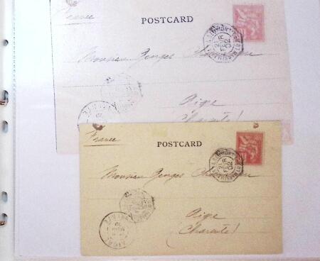 1830-1961, Ensemble de 296 cartes et lettres avec principalement