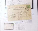 1830-1961, Ensemble de 296 cartes et lettres avec principalement