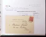 1830-1961, Ensemble de 296 cartes et lettres avec principalement
