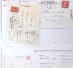 1830-1961, Ensemble de 296 cartes et lettres avec principalement