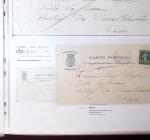 1830-1961, Ensemble de 296 cartes et lettres avec principalement