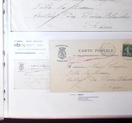 1830-1961, Ensemble de 296 cartes et lettres avec principalement