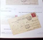 1830-1961, Ensemble de 296 cartes et lettres avec principalement