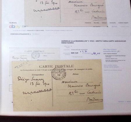 1830-1961, Ensemble de 296 cartes et lettres avec principalement