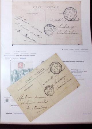 1830-1961, Ensemble de 296 cartes et lettres avec principalement