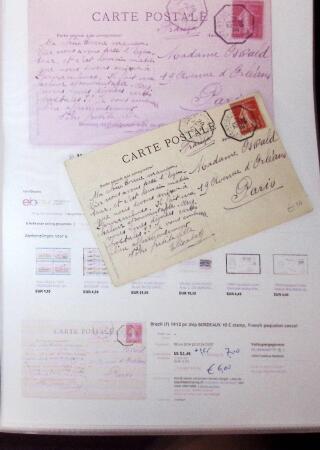 1830-1961, Ensemble de 296 cartes et lettres avec principalement