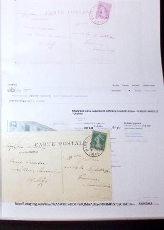 1830-1961, Ensemble de 296 cartes et lettres avec principalement