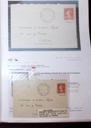 1830-1961, Ensemble de 296 cartes et lettres avec principalement