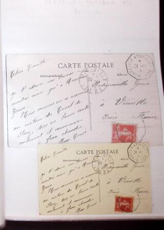1830-1961, Ensemble de 296 cartes et lettres avec principalement
