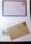 1830-1961, Ensemble de 296 cartes et lettres avec principalement