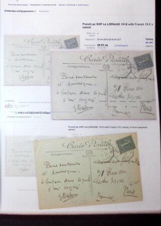 1830-1961, Ensemble de 296 cartes et lettres avec principalement