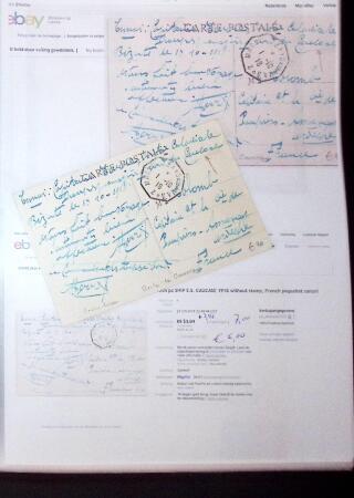1830-1961, Ensemble de 296 cartes et lettres avec principalement