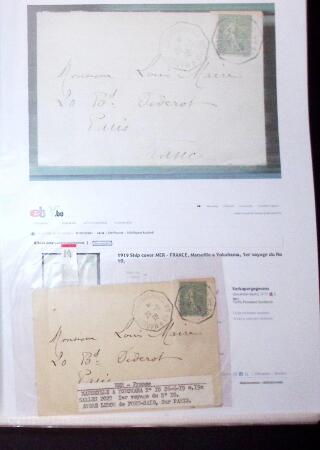 1830-1961, Ensemble de 296 cartes et lettres avec principalement